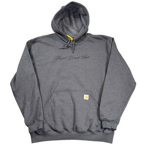 Carhartt TS0121-M Graphic Hoodie Men’s L Gray Eagle Back Print Loose Fit NWT